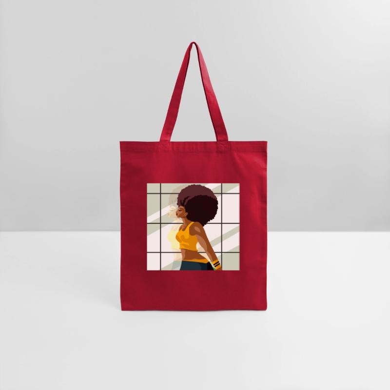 afro fitness girl in gym