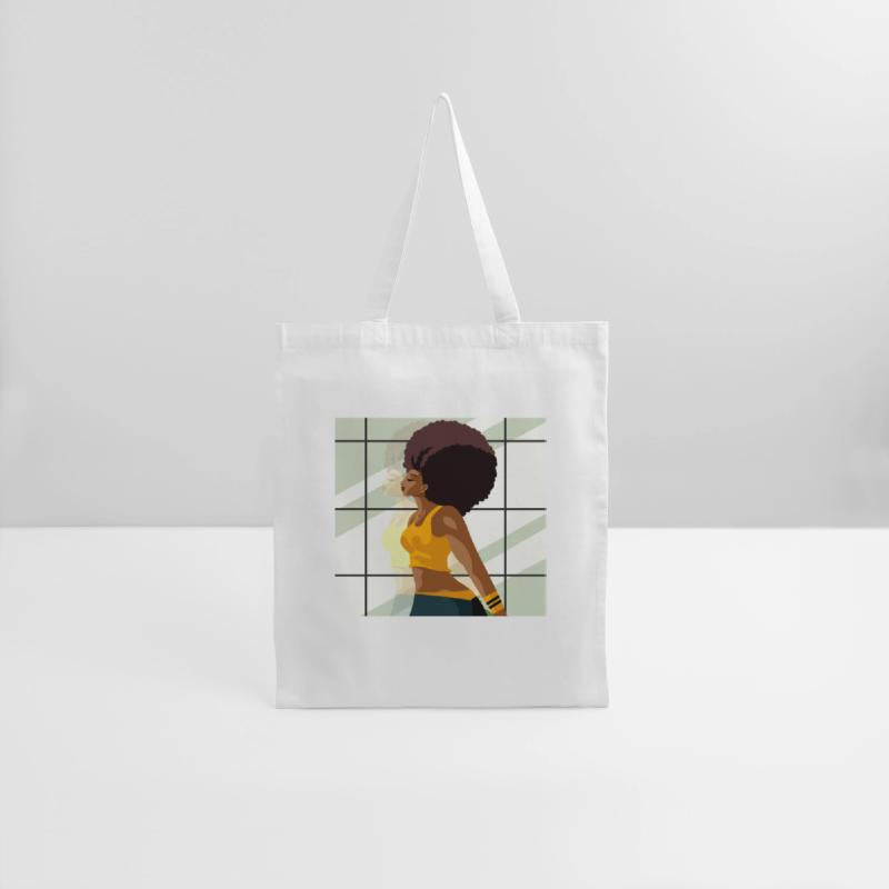 afro fitness girl in gym