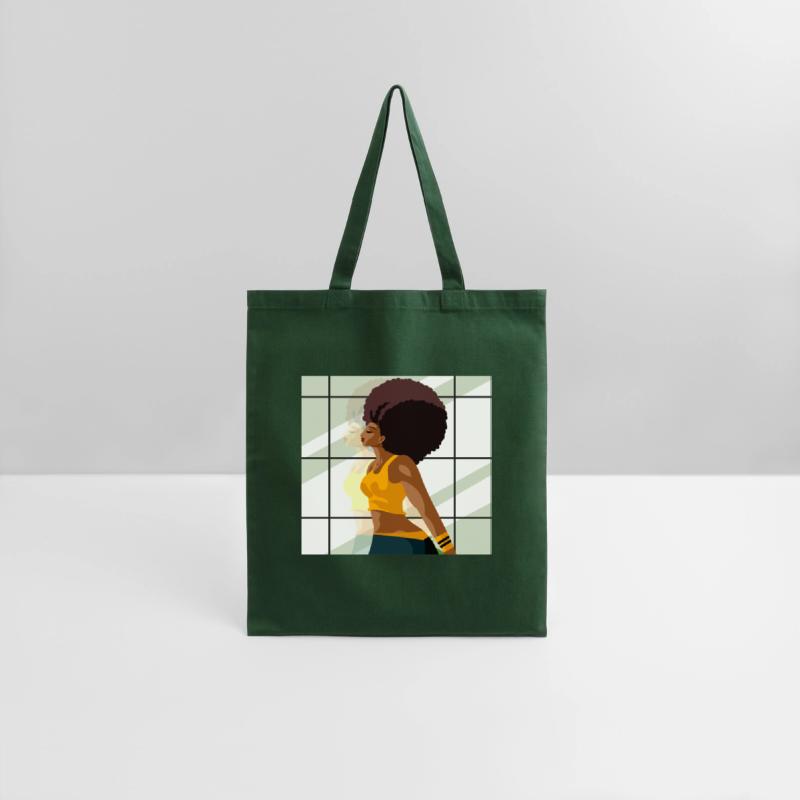 afro fitness girl in gym