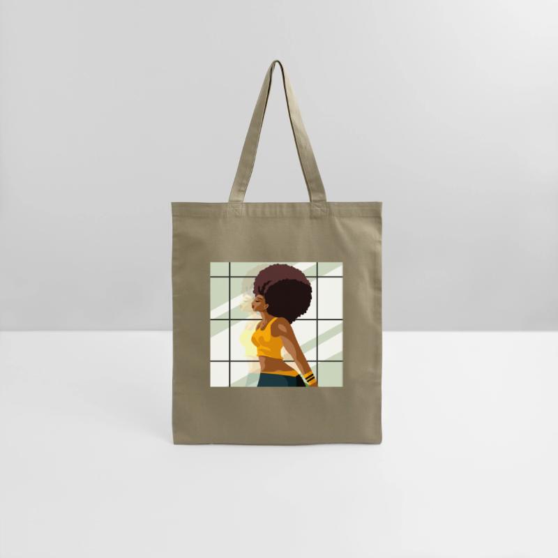 afro fitness girl in gym