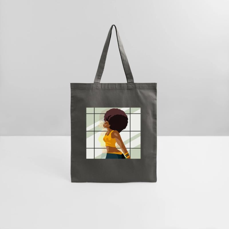 afro fitness girl in gym