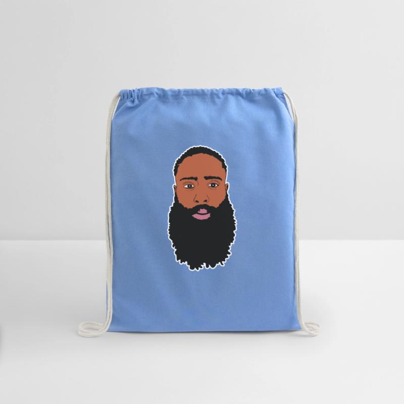 Afro Man with hipster beard