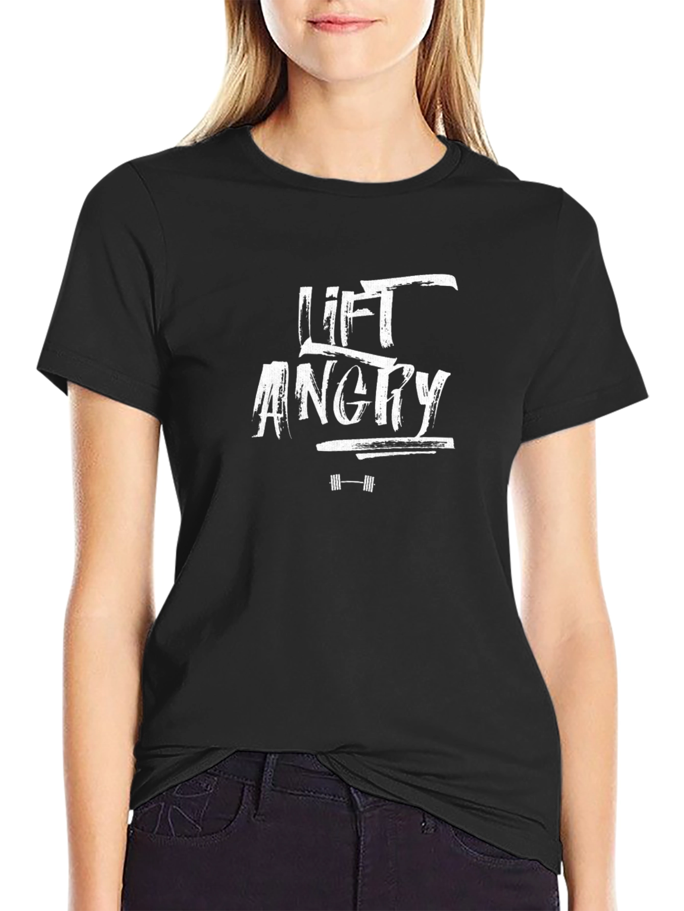Lift Angry Black T-Shirt for Men