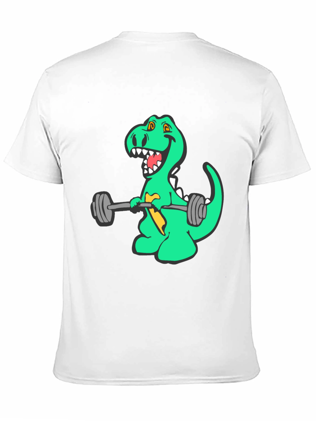 Dino Lifting Weights Graphic Tee - Black