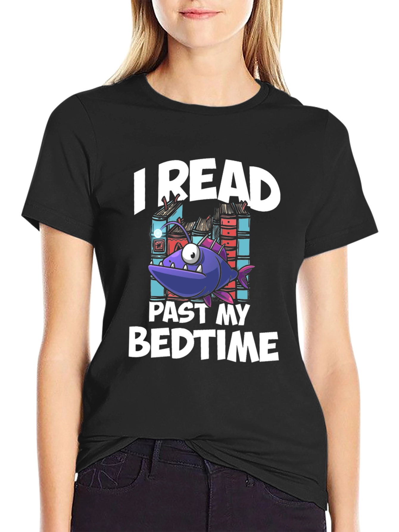 Funny Bookworm T-Shirt - I Read Past My Bedtime!