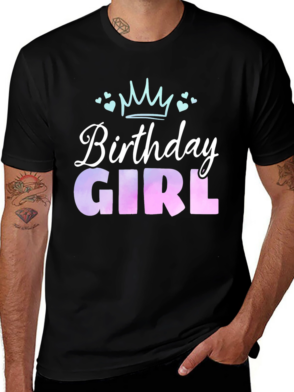 Birthday Girl T-Shirt - Cute Crown Design