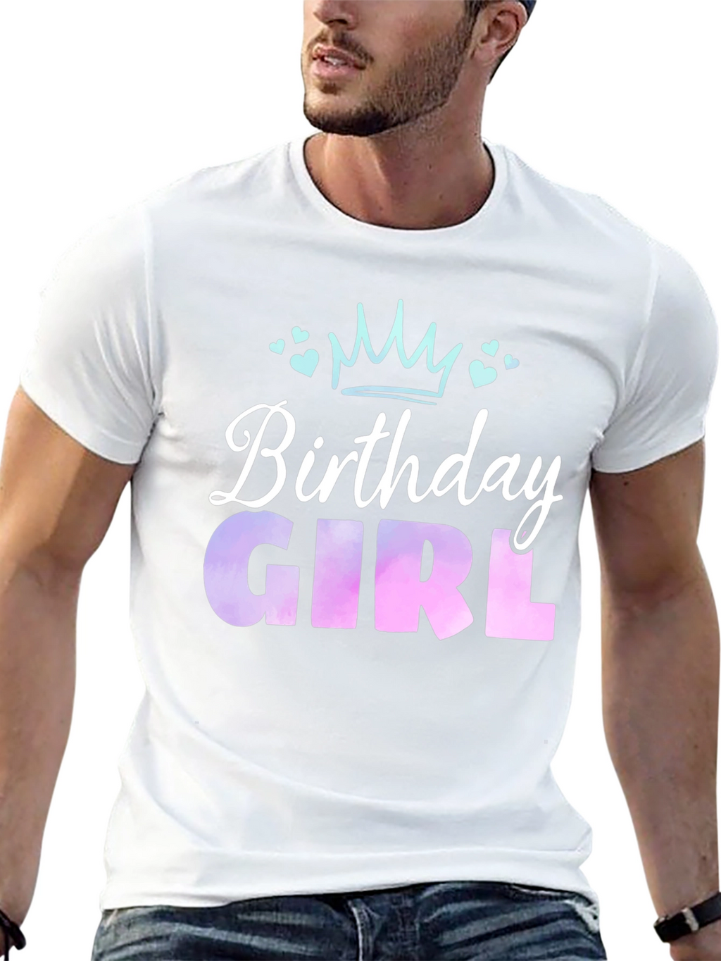 Birthday Girl T-Shirt - Cute Crown Design