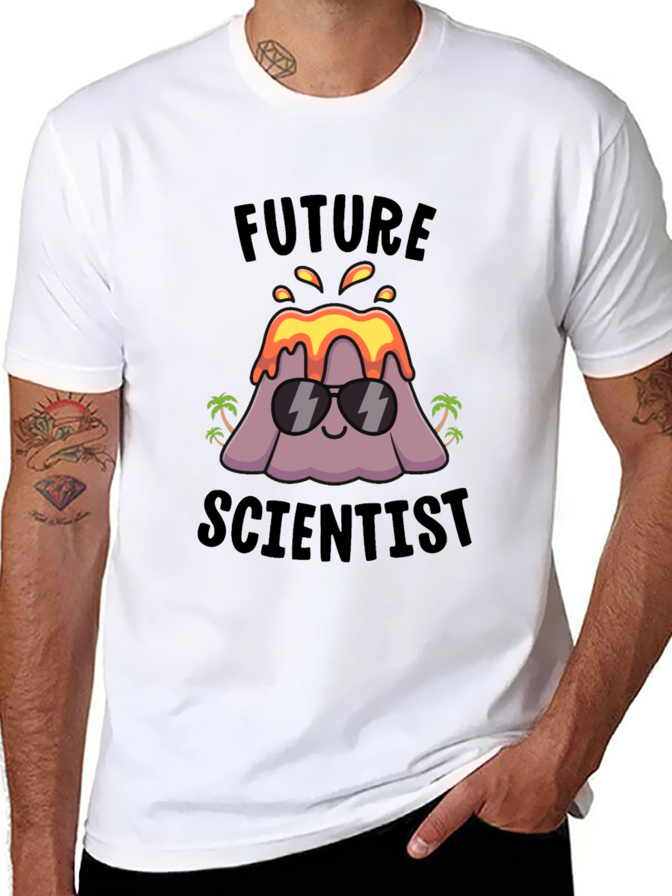Future Scientist Volcano Graphic T-Shirt