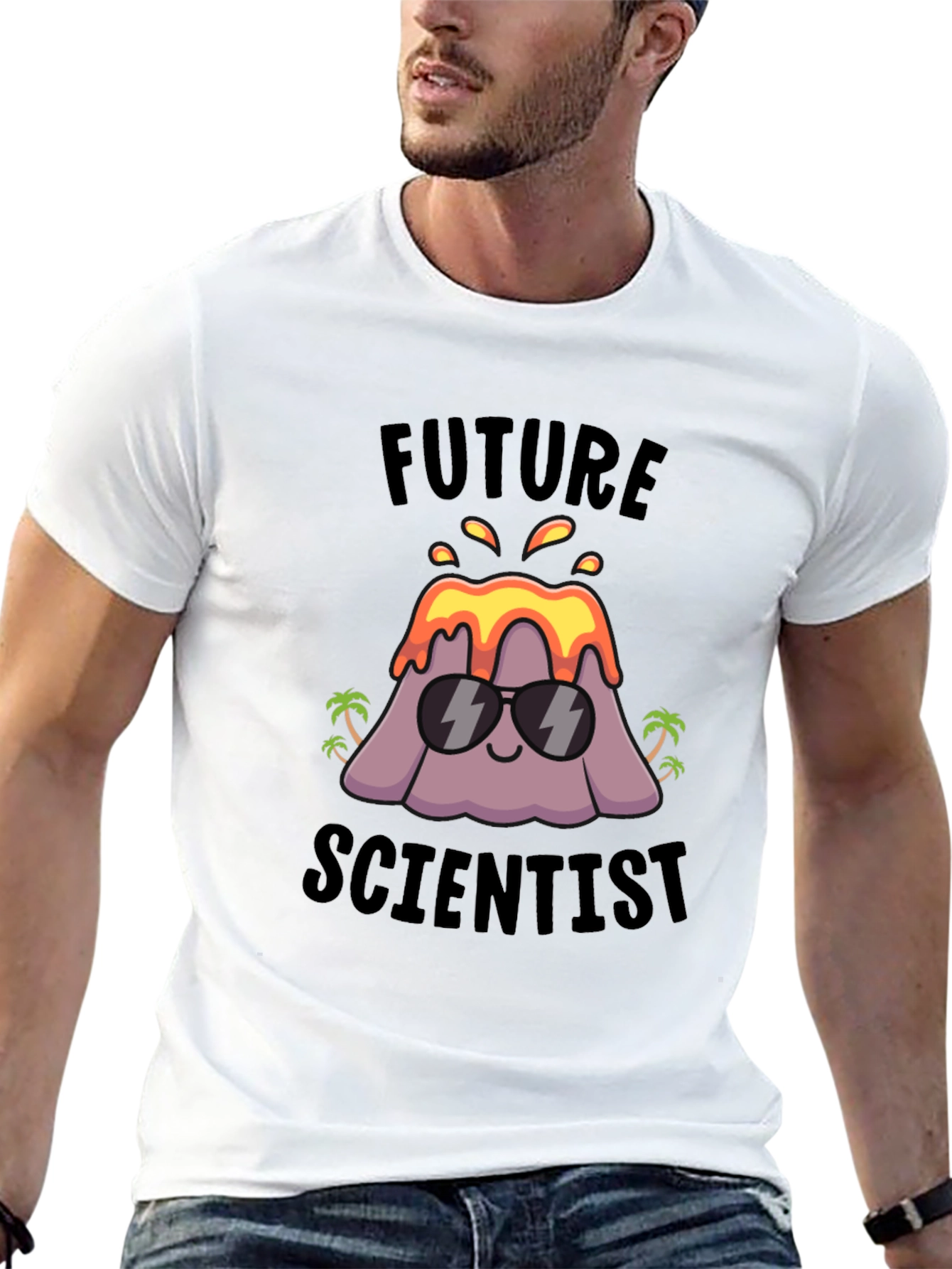 Future Scientist Volcano Graphic T-Shirt