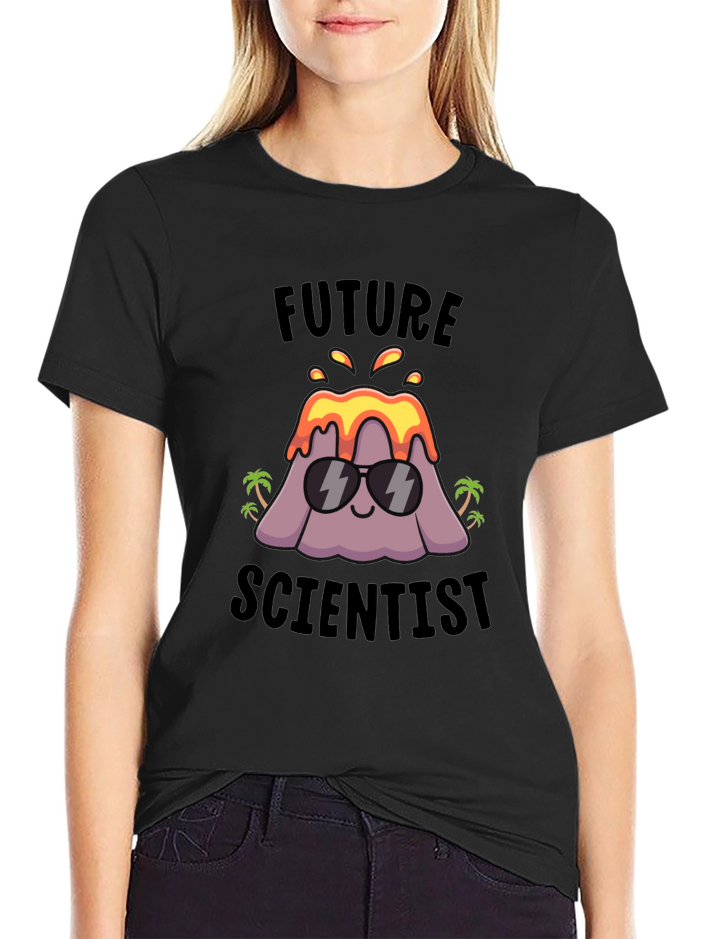 Future Scientist Volcano Graphic T-Shirt