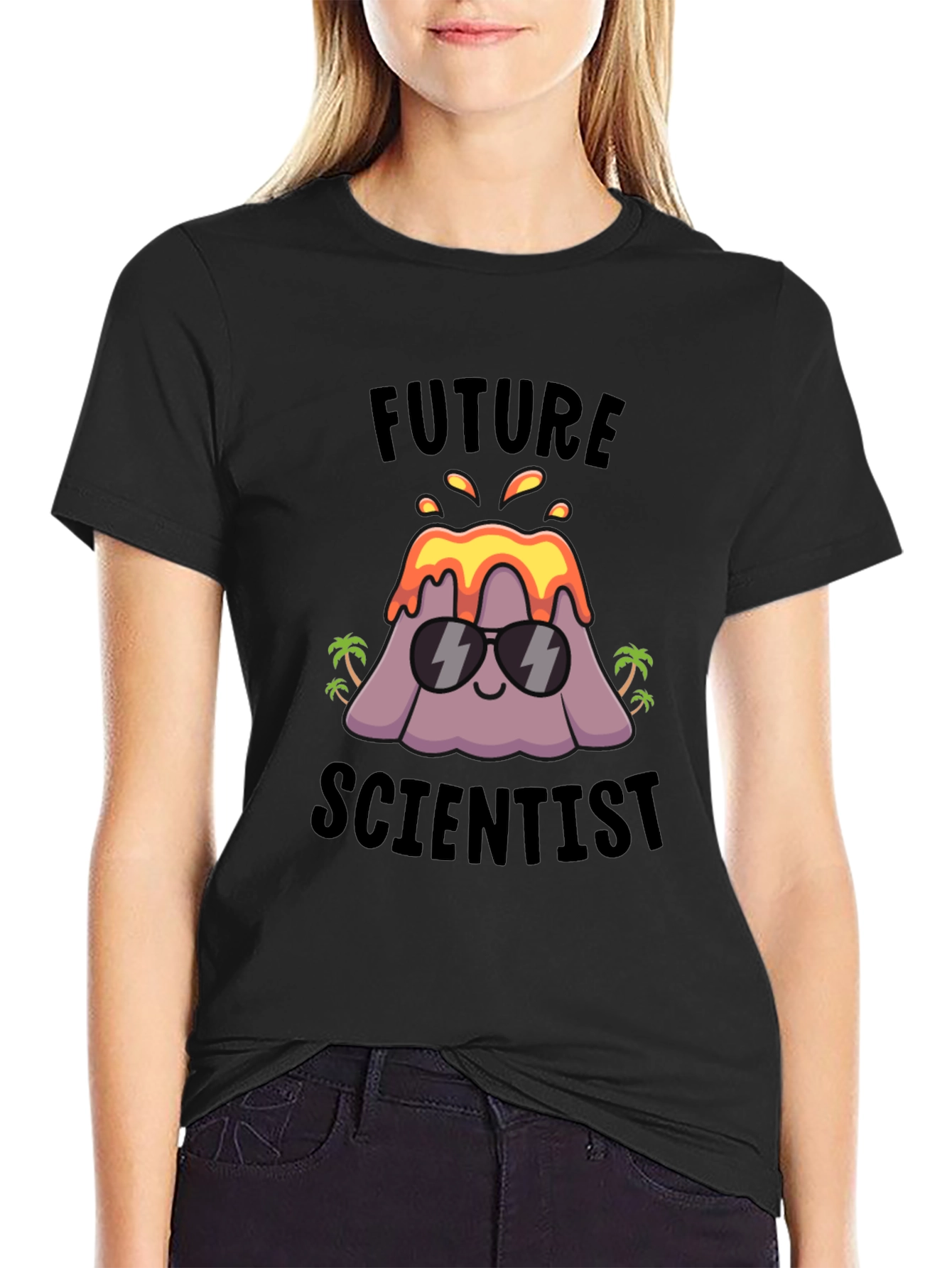Future Scientist Volcano Graphic T-Shirt