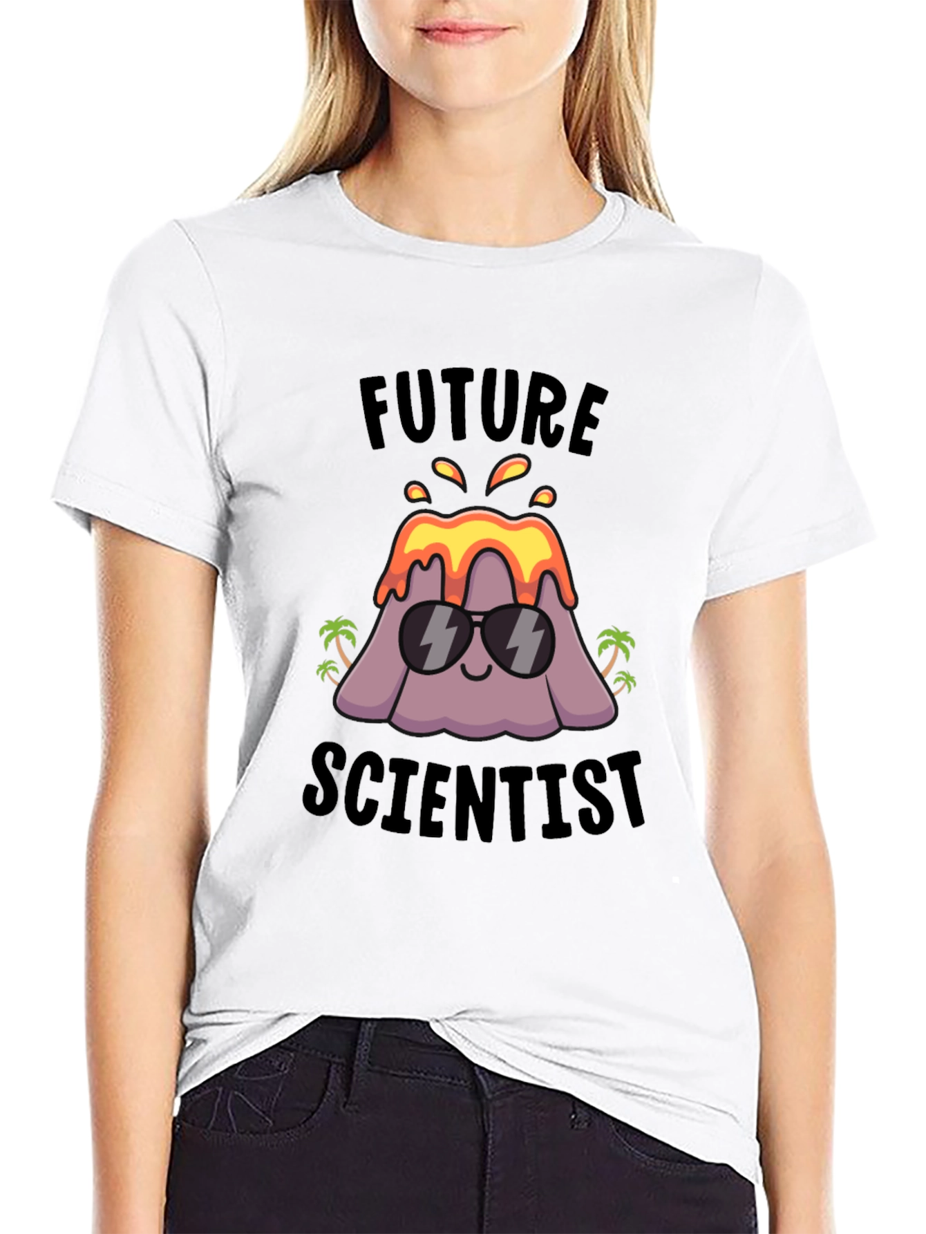 Future Scientist Volcano Graphic T-Shirt