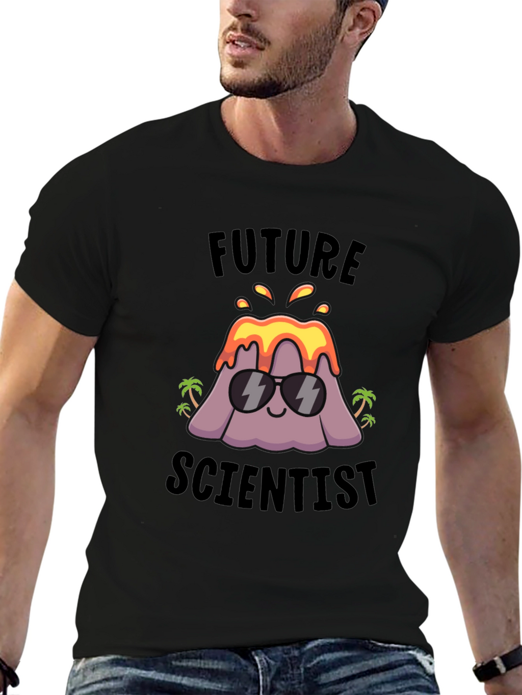Future Scientist Volcano Graphic T-Shirt