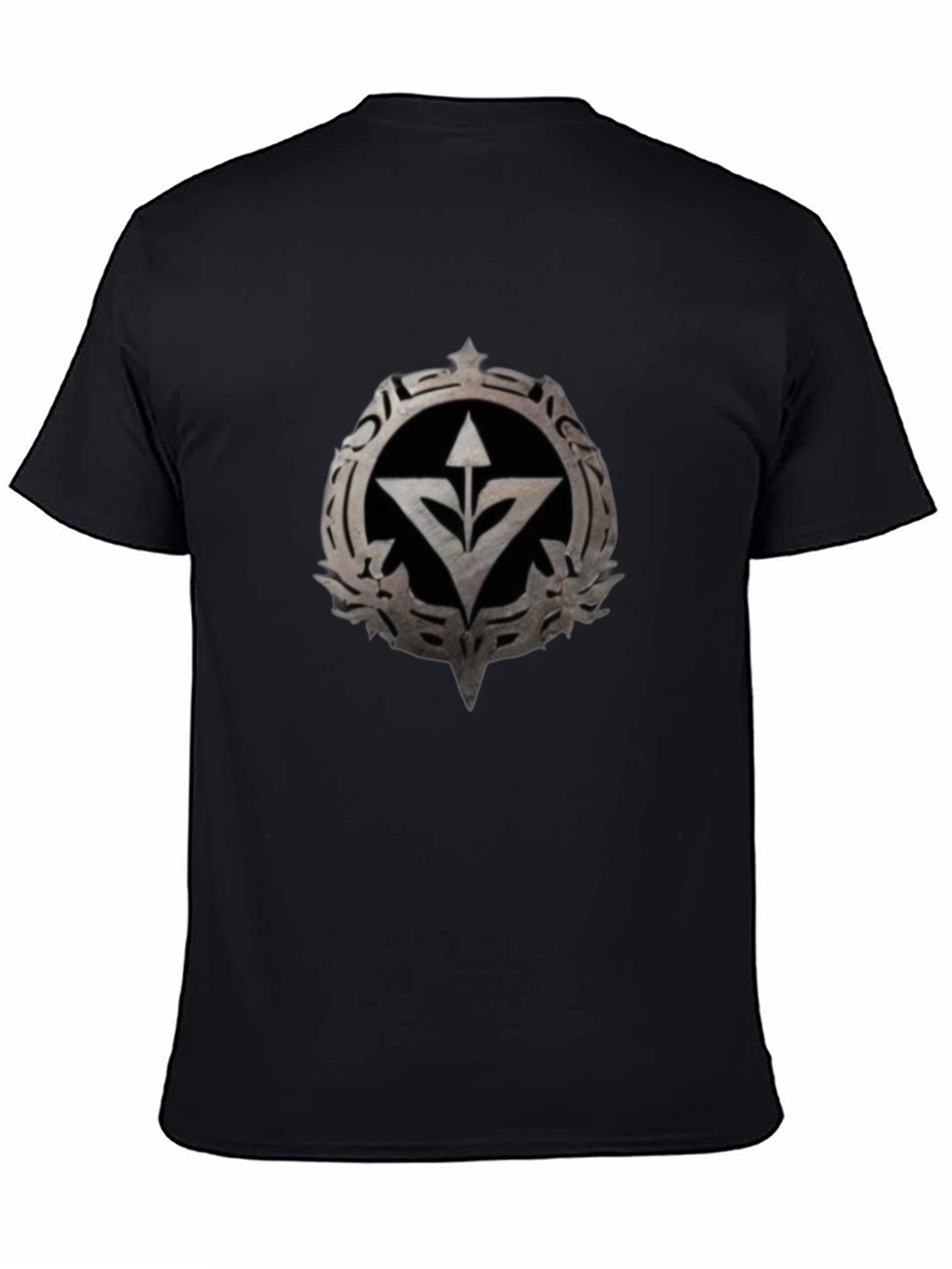 Graphic Tee - Arrow & Emblem Black T-Shirt