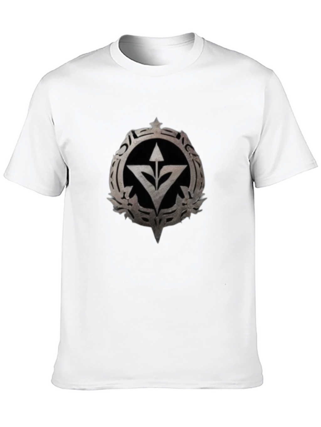 Graphic Tee - Arrow & Emblem Black T-Shirt