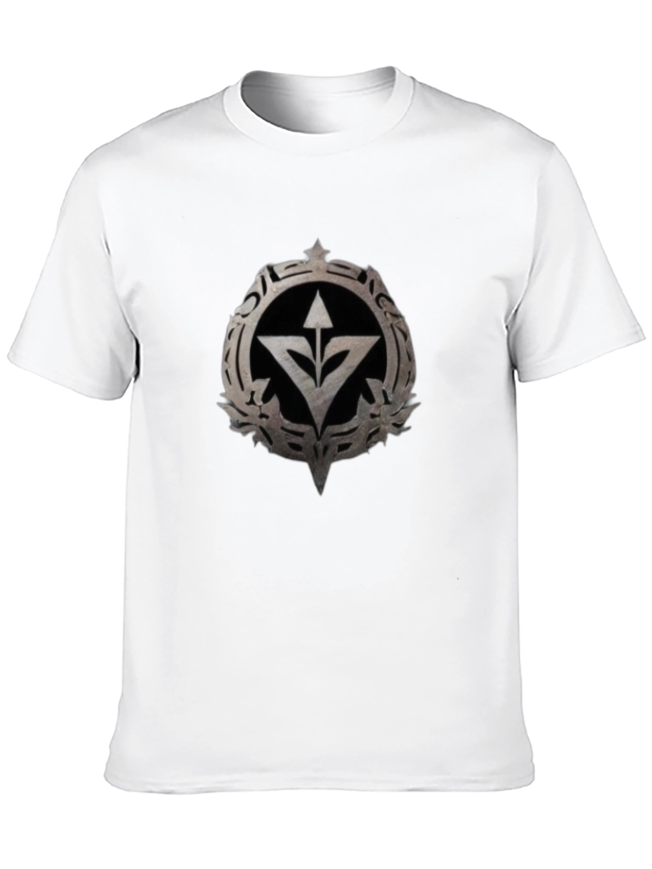 Graphic Tee - Arrow & Emblem Black T-Shirt