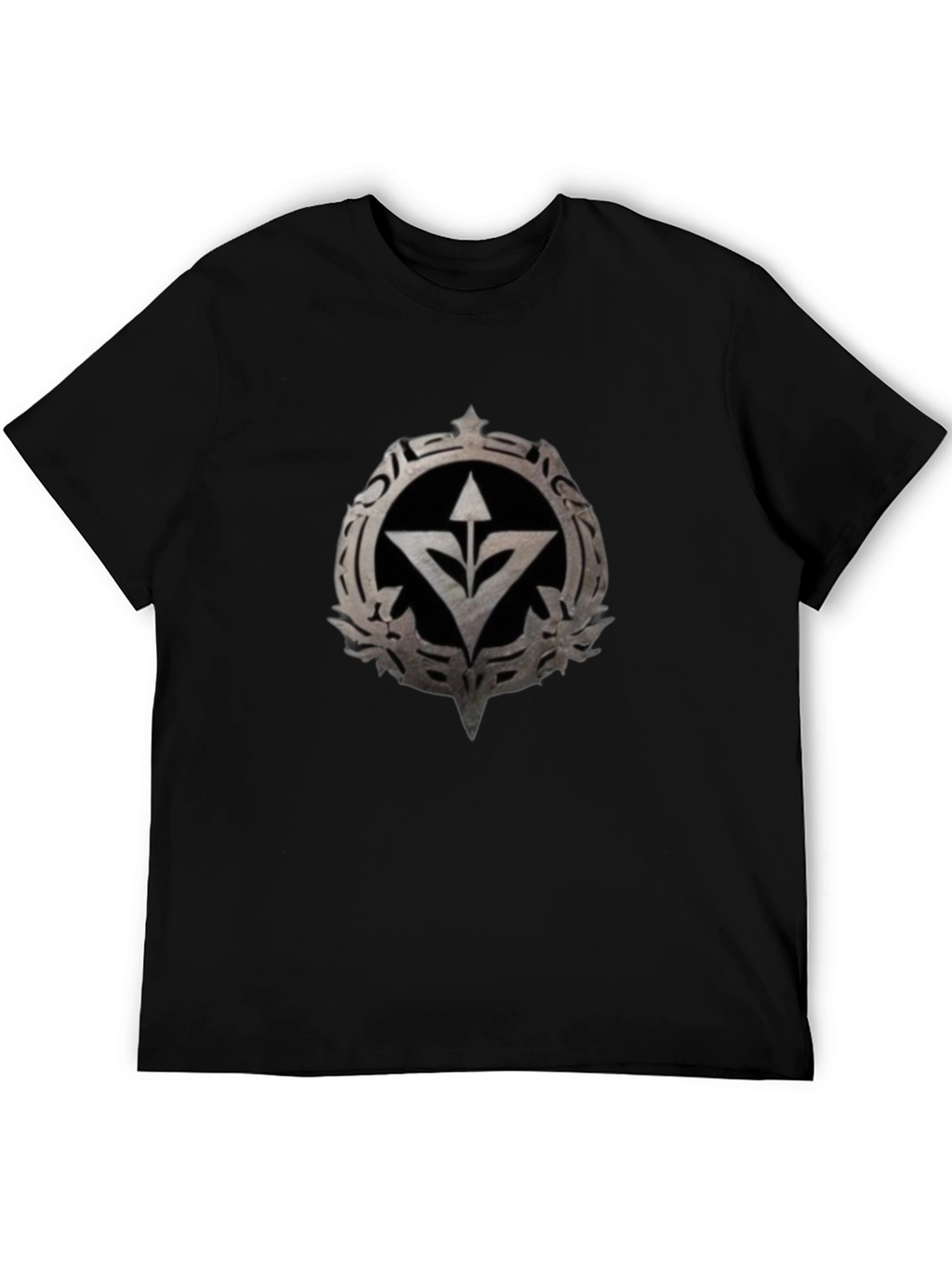 Graphic Tee - Arrow & Emblem Black T-Shirt