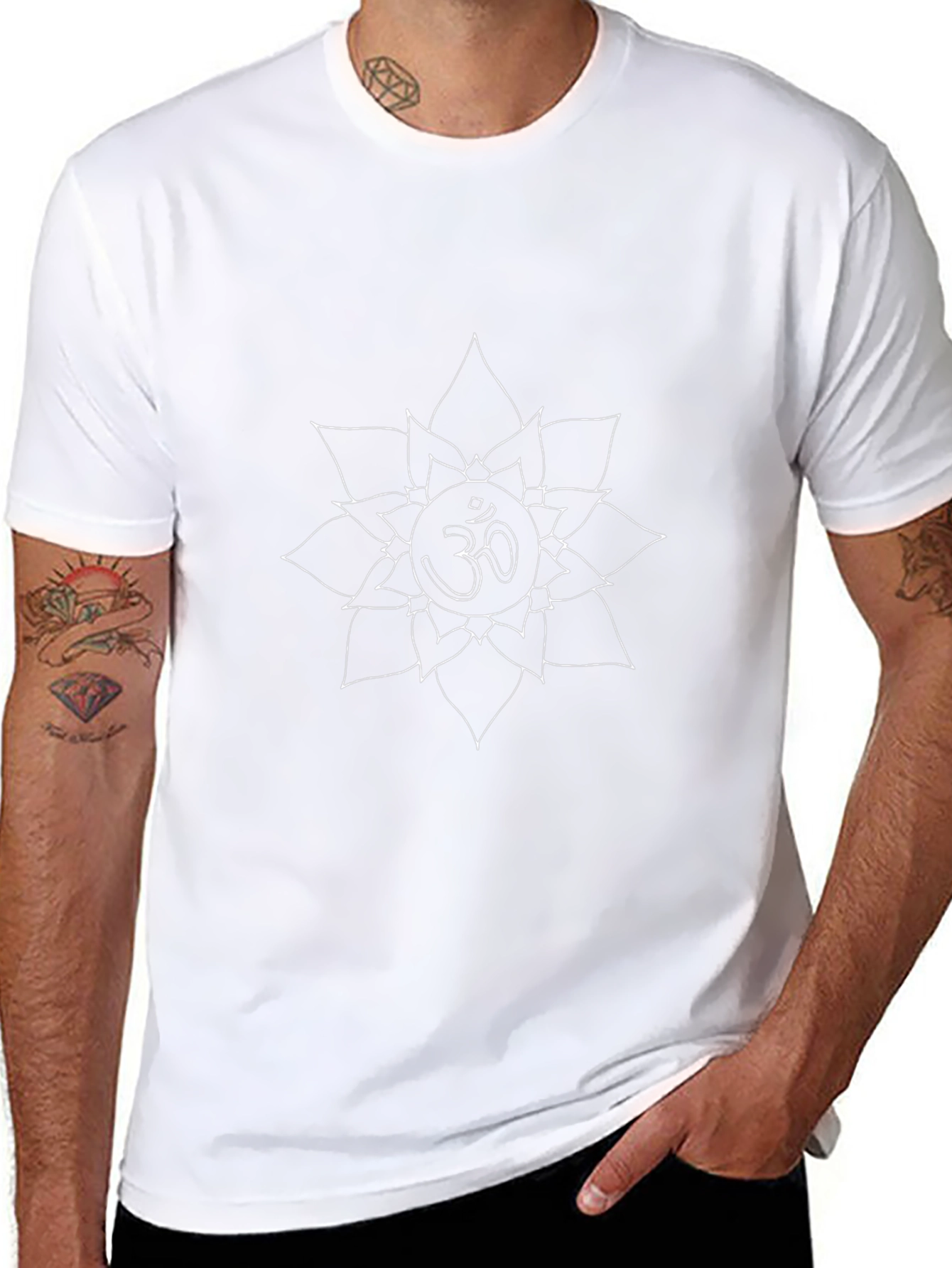 Om Mandala Graphic T-Shirt - Black
