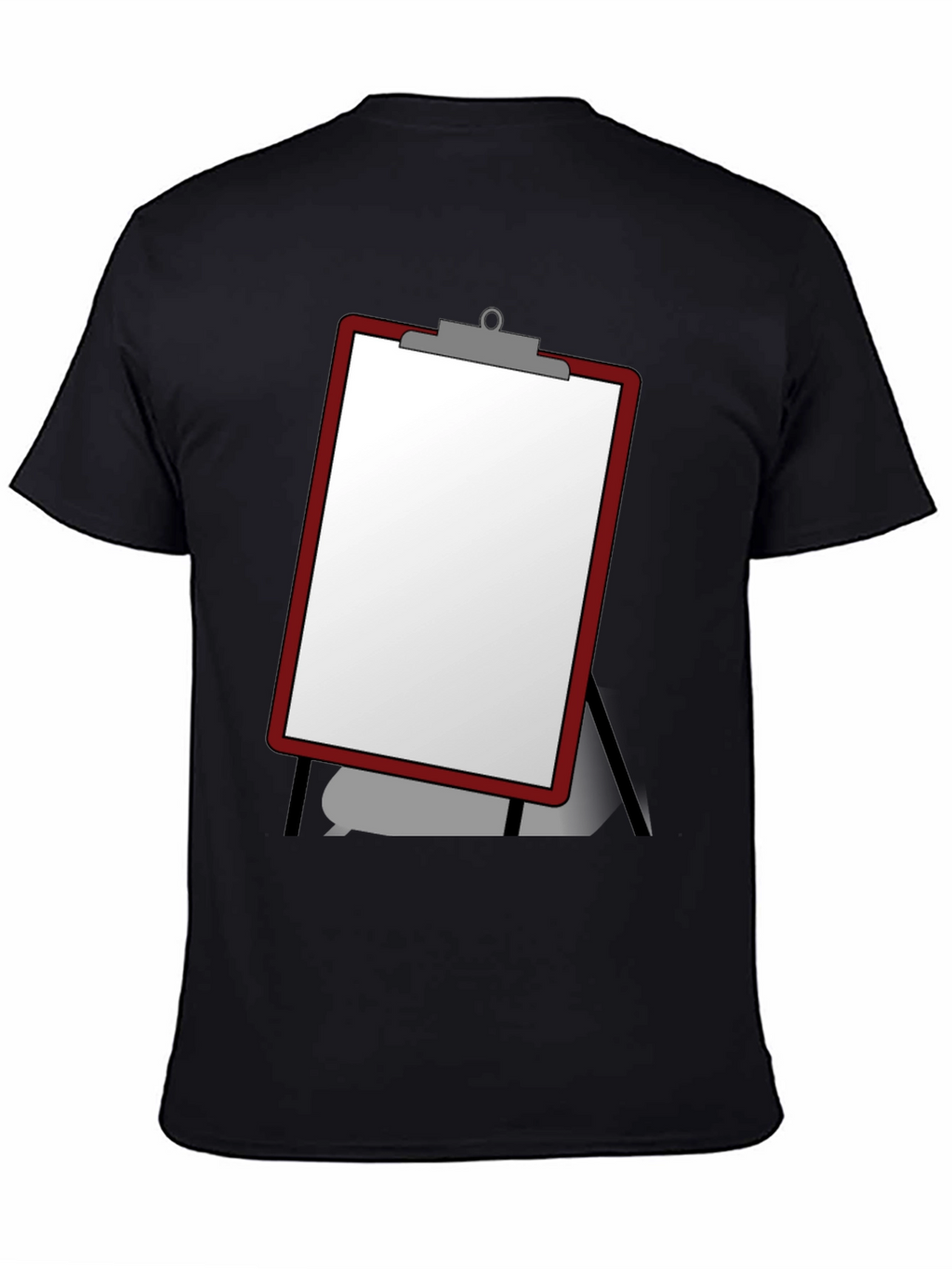 Clipboard Graphic Black T-Shirt - Mens Casual Wear
