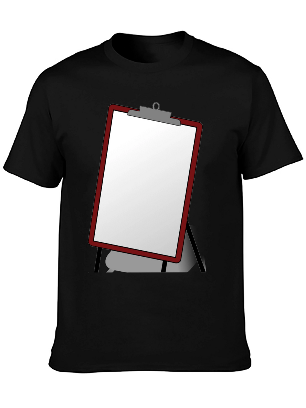 Clipboard Graphic Black T-Shirt - Mens Casual Wear