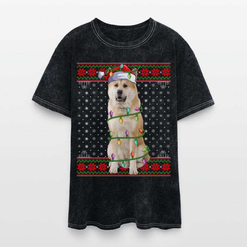Akita Inu Dog Ugly Christmas