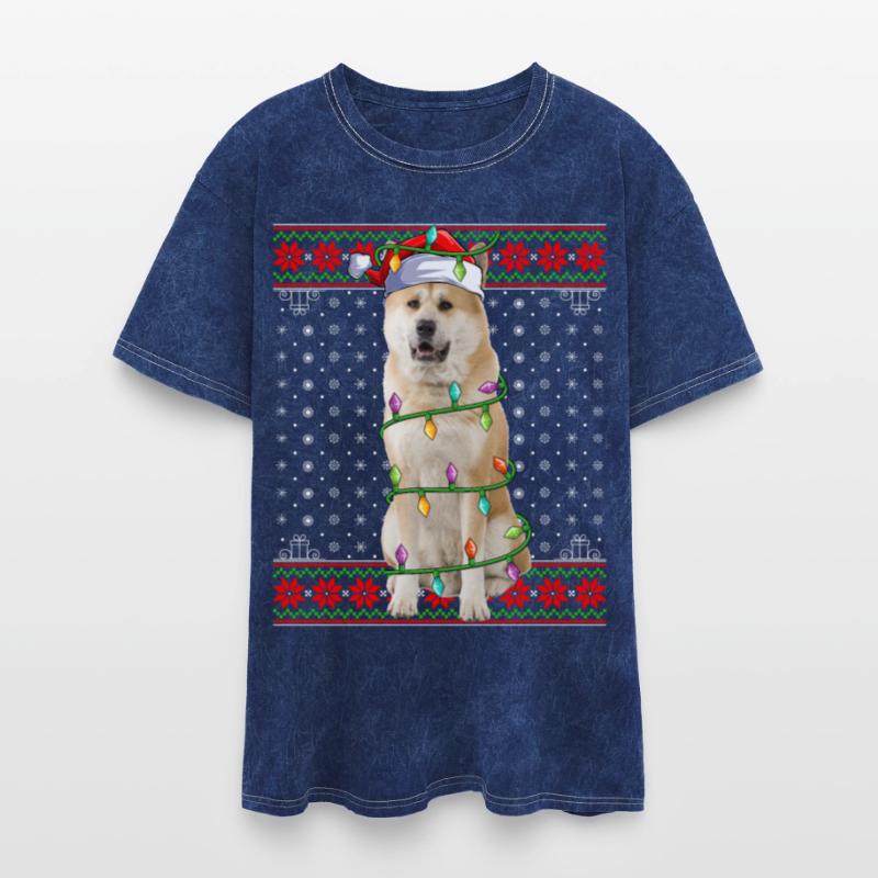 Akita Inu Dog Ugly Christmas