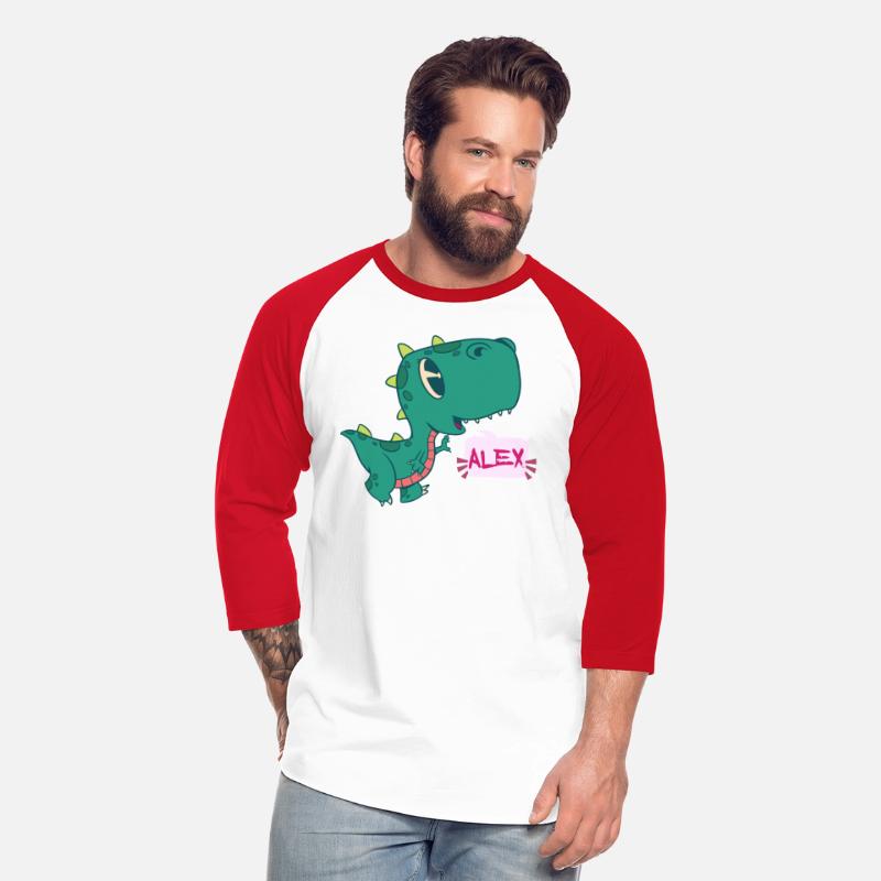 ALEX - Lovely girl name with cute dinosaur