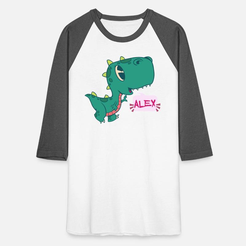 ALEX - Lovely girl name with cute dinosaur