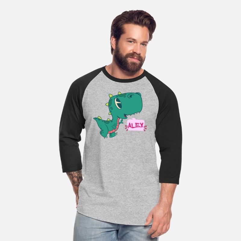 ALEX - Lovely girl name with cute dinosaur