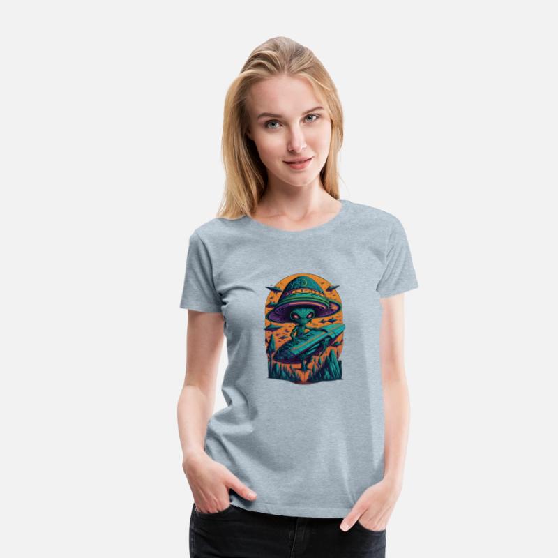 Alien and UFO Aliens Comic Style