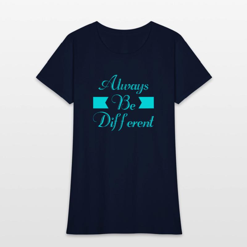 Always Be Different Typography T shirt Design