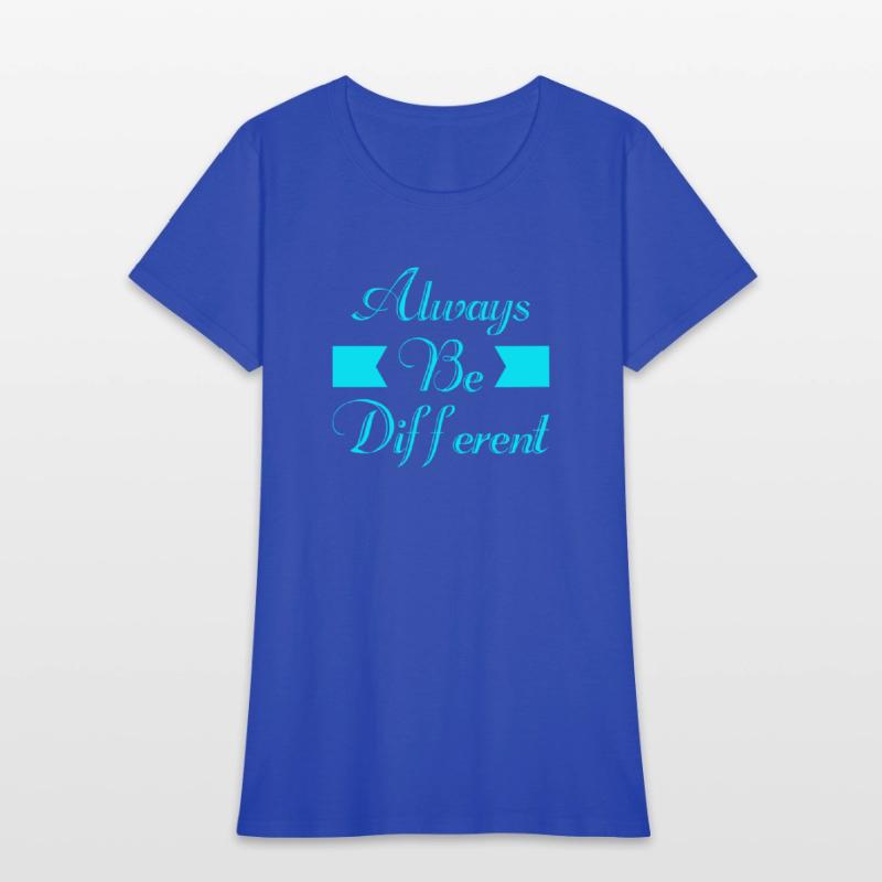 Always Be Different Typography T shirt Design