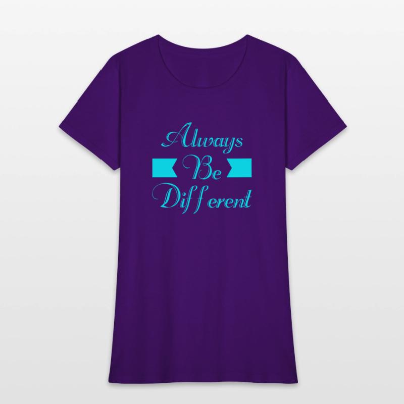 Always Be Different Typography T shirt Design