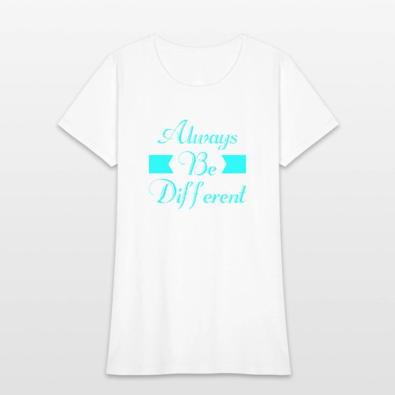 Always Be Different Typography T shirt Design