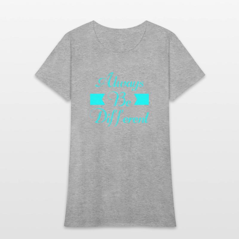 Always Be Different Typography T shirt Design