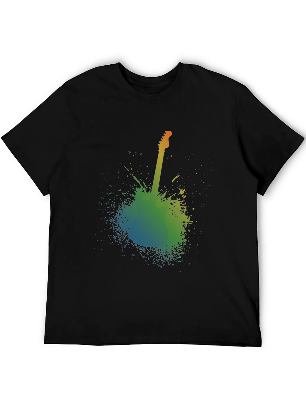 Abstract Guitar Graphic T-Shirt - Music Lover Tee