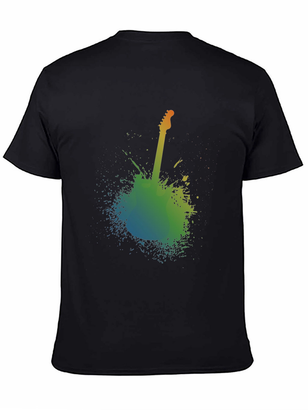 Abstract Guitar Graphic T-Shirt - Music Lover Tee