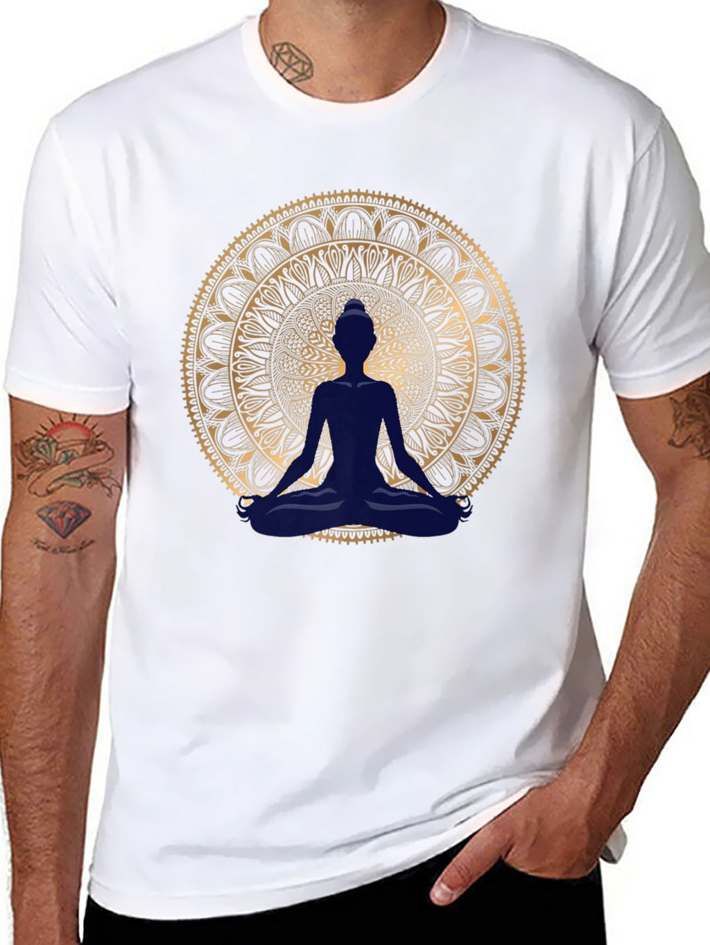 Zen Mandala Meditation T-Shirt - Stylish & Comfortable