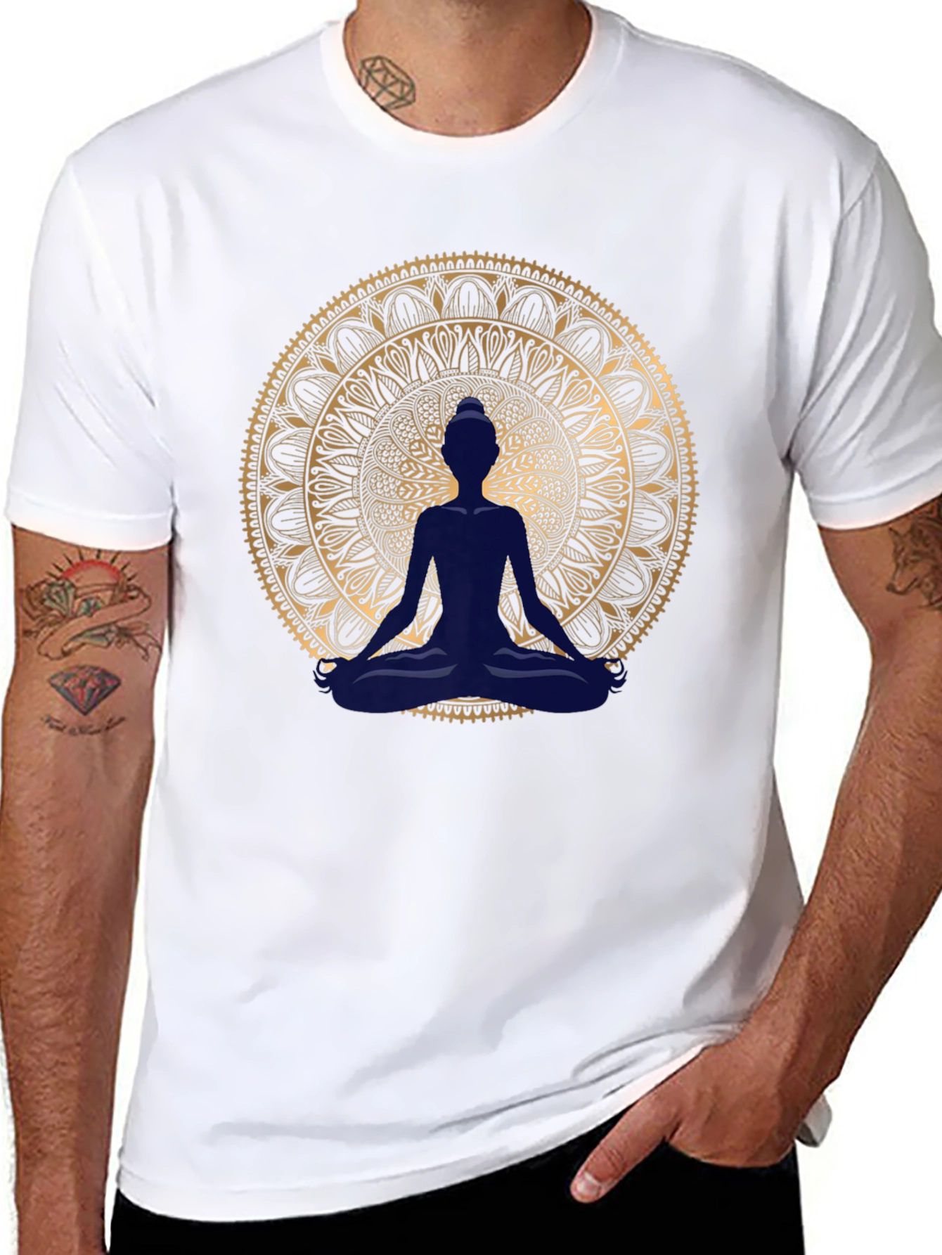 Zen Mandala Meditation T-Shirt - Stylish & Comfortable