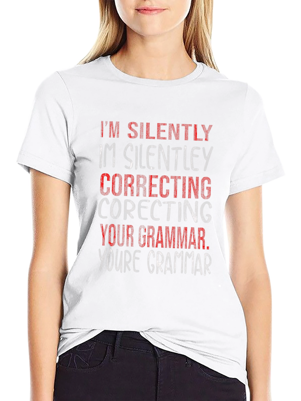 Silently Correcting Grammar Graphic Tee