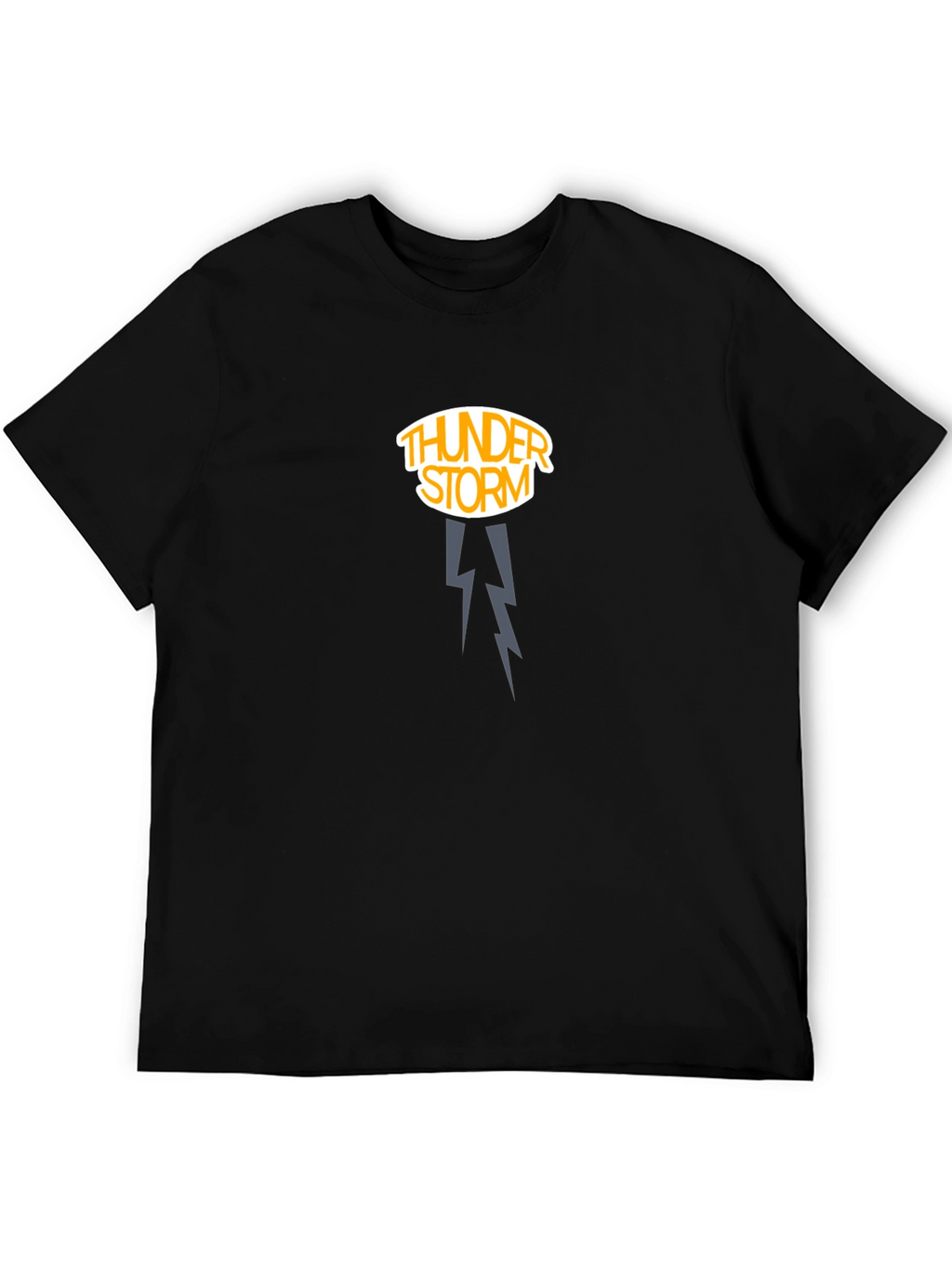 Thunderstorm Graphic Tee - Dark Cotton Shirt