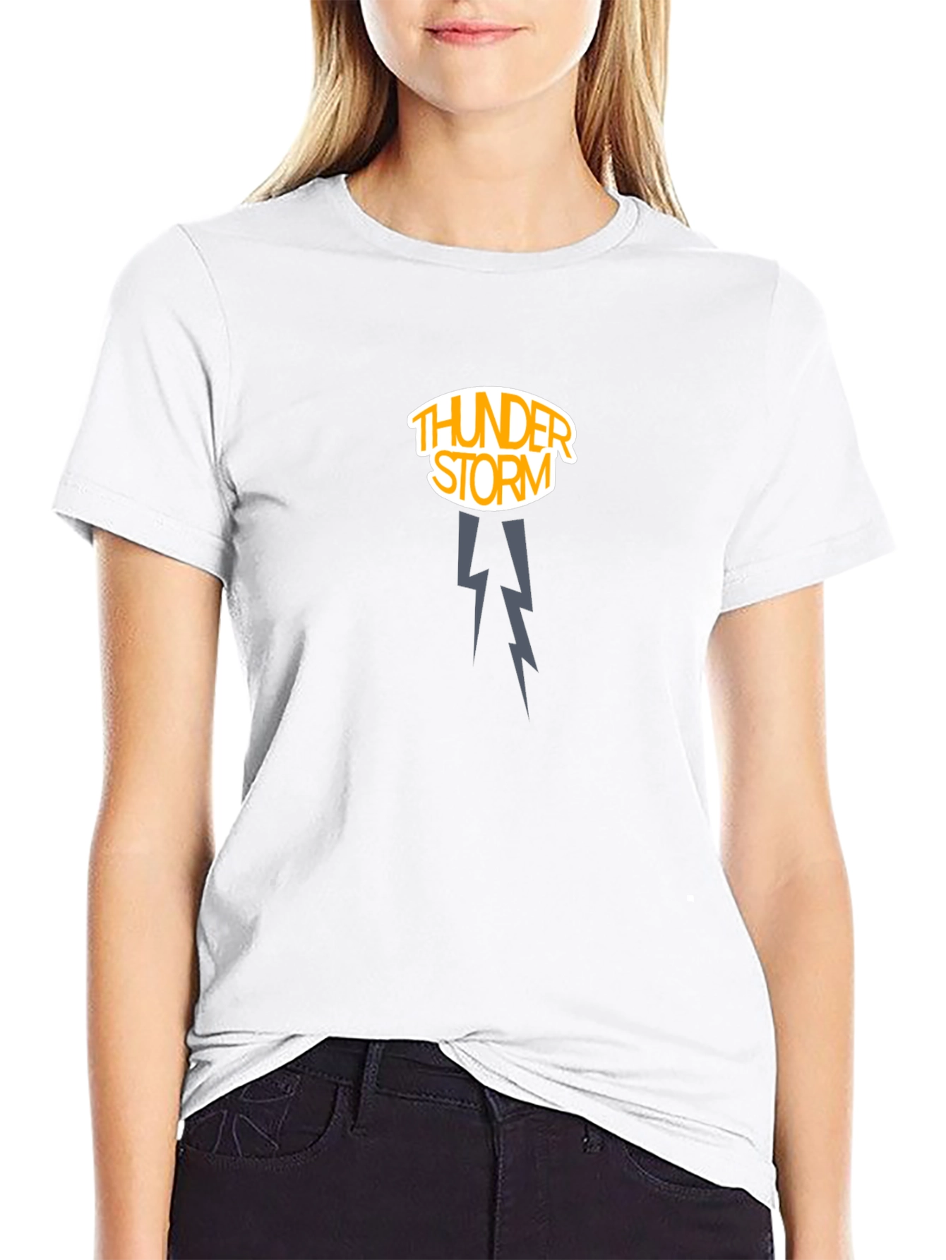 Thunderstorm Graphic Tee - Dark Cotton Shirt