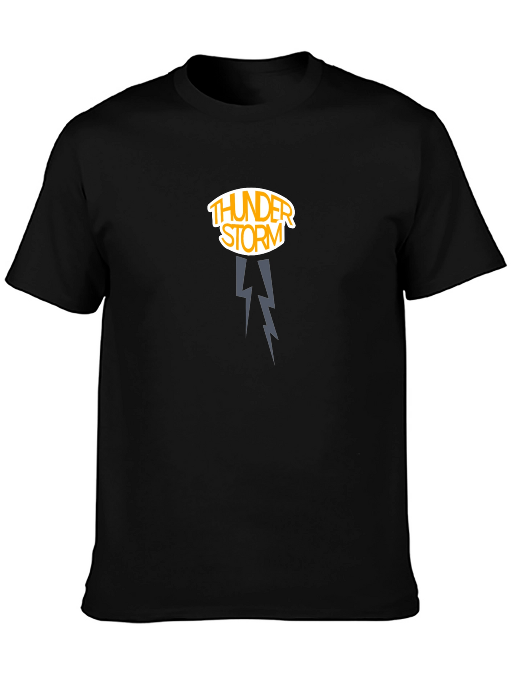 Thunderstorm Graphic Tee - Dark Cotton Shirt