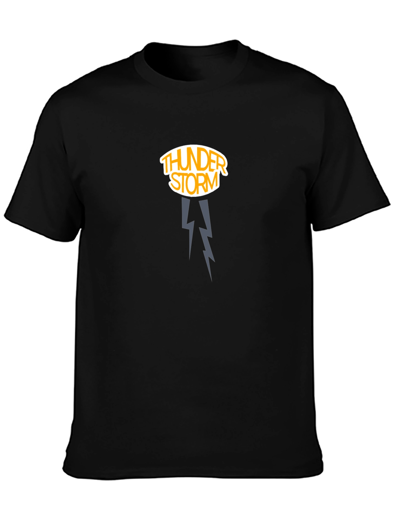 Thunderstorm Graphic Tee - Dark Cotton Shirt
