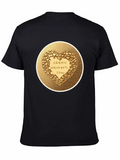 Happy Mothers Day Gold Heart Tee