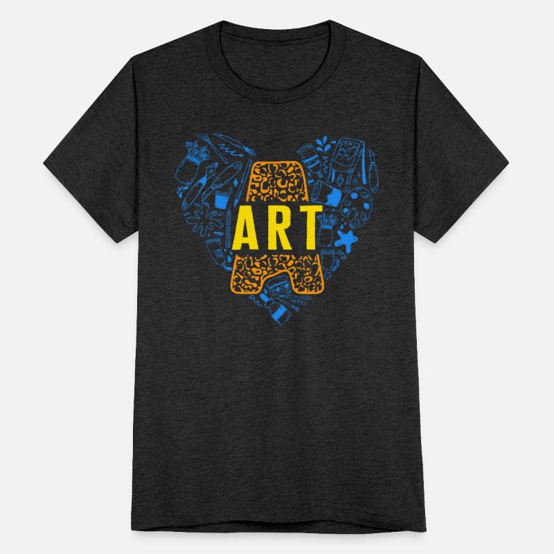 Art Shirt, A For Art Painting Palette Brush Tee,