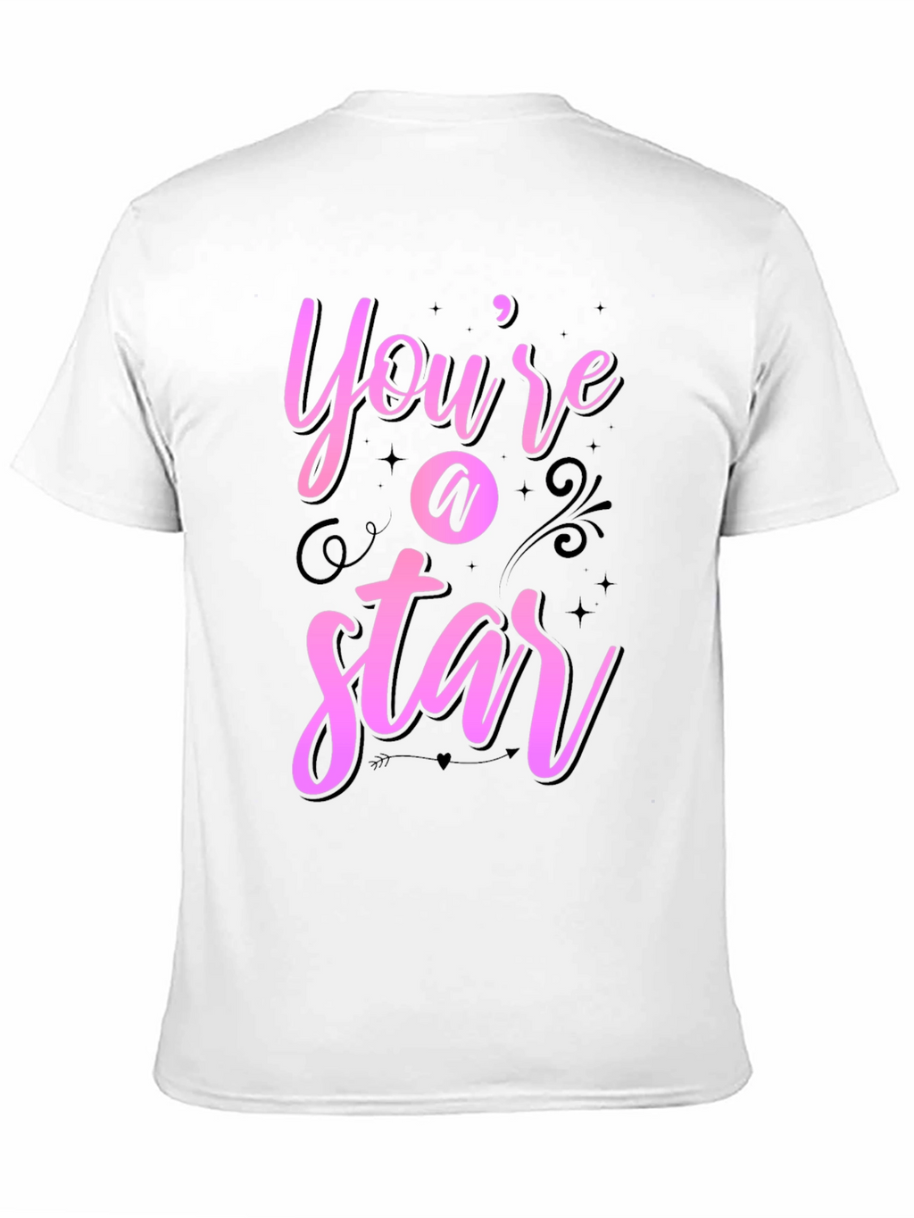 Youre A Star Graphic Tee - Black Casual Shirt