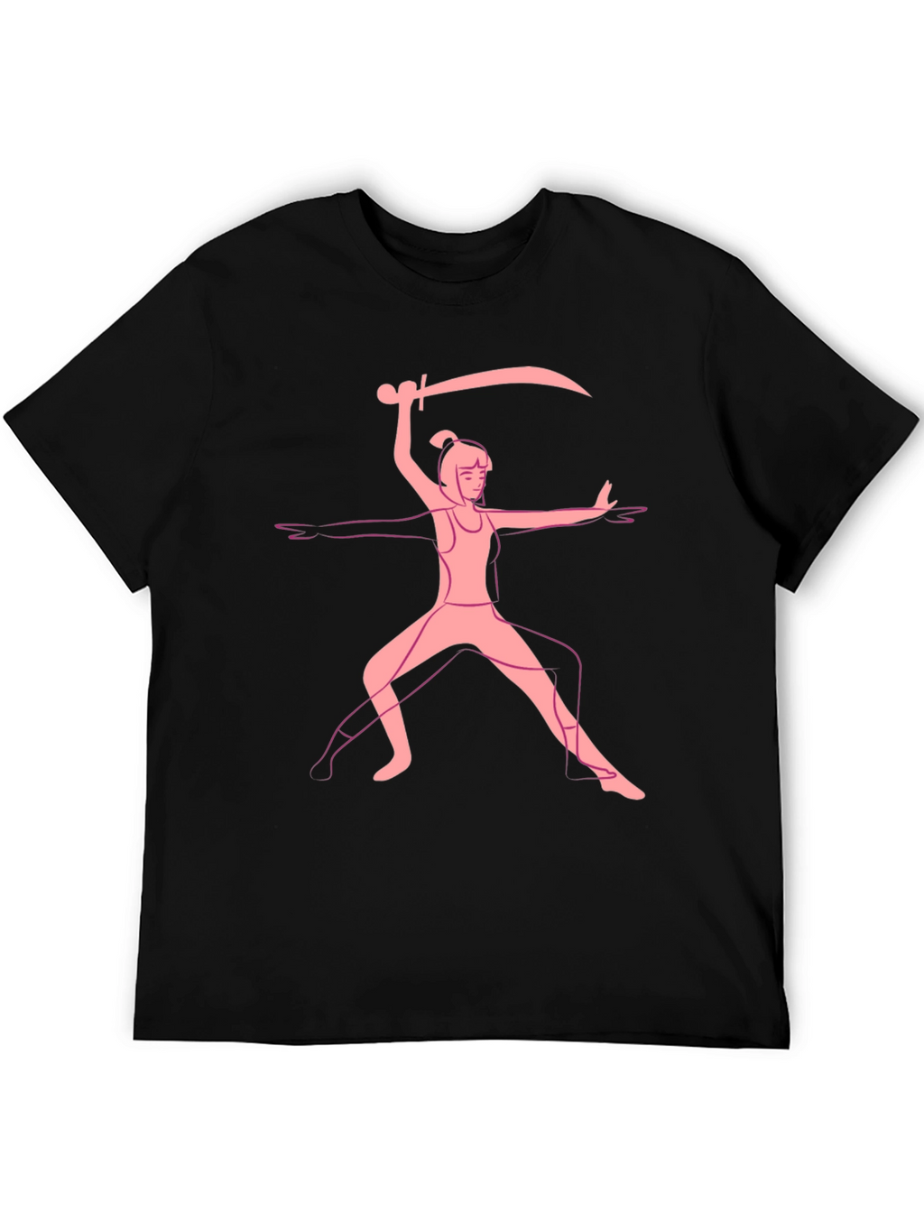Warrior Pose Graphic Tee - Black