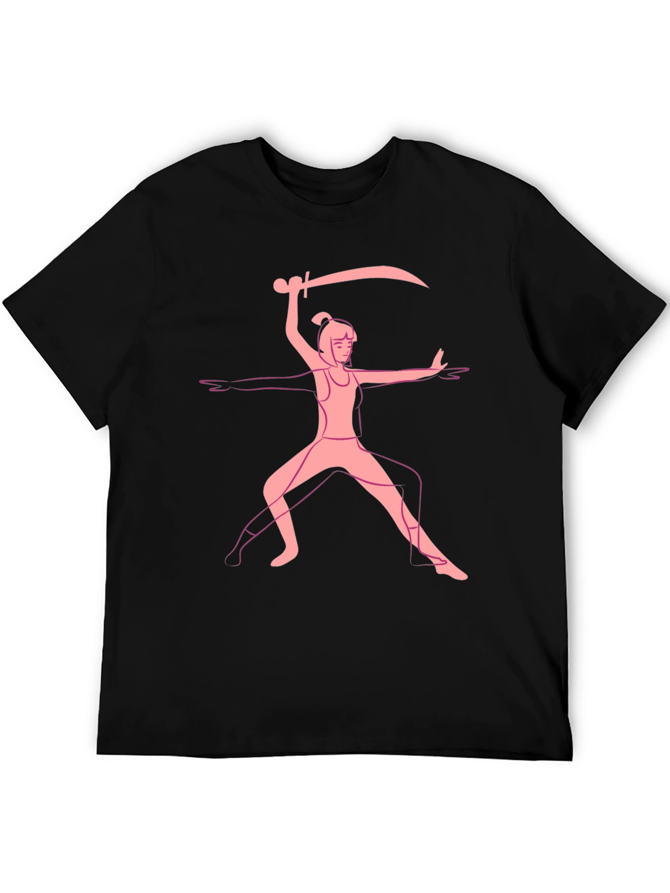 Warrior Pose Graphic Tee - Black