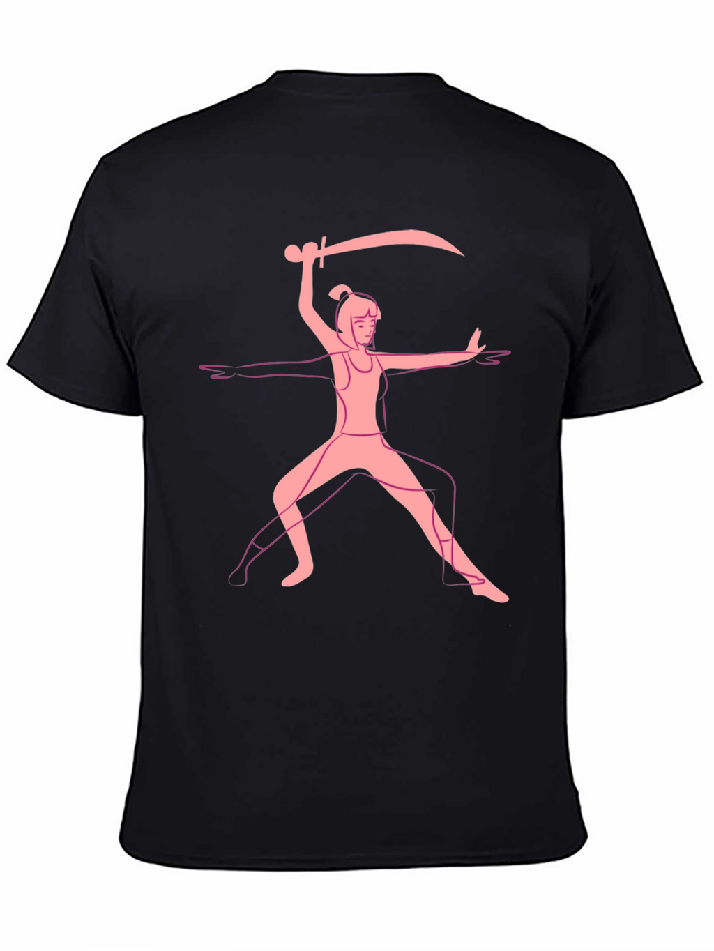 Warrior Pose Graphic Tee - Black